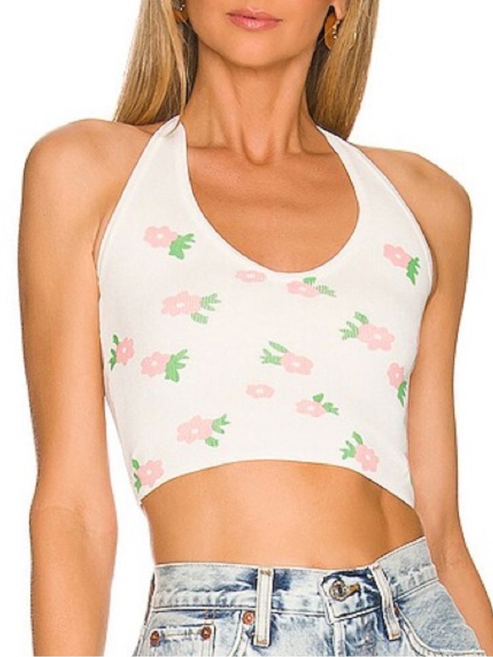 MORE TOCOME Elena Daisy Halter Top